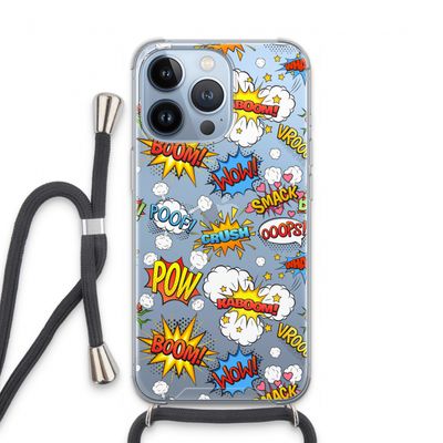Pow Smack: iPhone 13 Pro Transparant Hoesje met koord