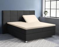 Primaviera Deluxe Splittopper Satijn Hoeslaken Zand 180 x 220 cm