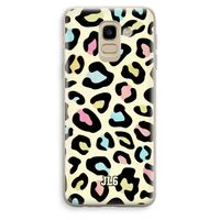 Leopard pattern: Samsung Galaxy J6 (2018) Transparant Hoesje