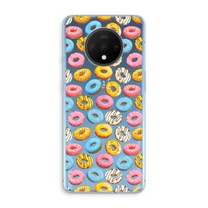Pink donuts: OnePlus 7T Transparant Hoesje