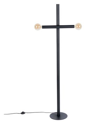 Zuiver Vloerlamp 'Hawk' 2-lamps, kleur Zwart