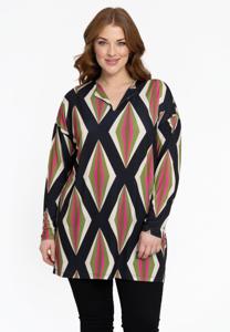 Yoek Wijde tuniek | Zwart | Maat 50/52