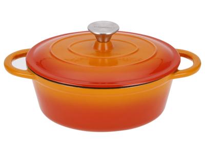 SILVERCREST Gietijzeren pan 25 cm 3 L (Sinaasappel)
