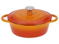 SILVERCREST Gietijzeren pan 25 cm 3 L (Sinaasappel)