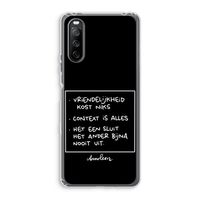 Mijn Motto's: Sony Xperia 10 III Transparant Hoesje