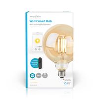 Nedis WIFILRF10G125 Smartlife LED Filamentlamp E27 WIFI 806 lm 7W warm wit - thumbnail