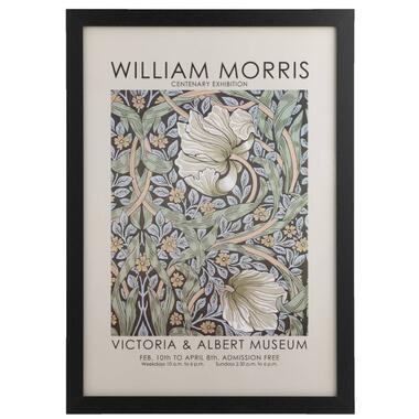 Poster William Morris - MDF/glas - 50x70 cm - Leen Bakker
