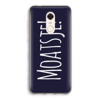 Moatsje!: Xiaomi Redmi 5 Transparant Hoesje