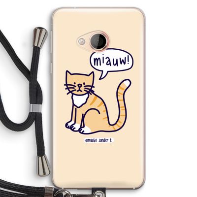 Miauw: HTC U Play Transparant Hoesje met koord