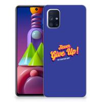 Samsung Galaxy M51 | Siliconen hoesje | met naam Never Give Up