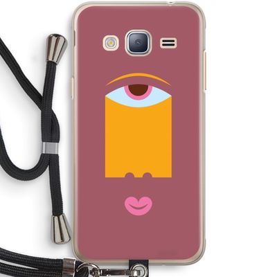 Mono V: Samsung Galaxy J3 (2016) Transparant Hoesje met koord