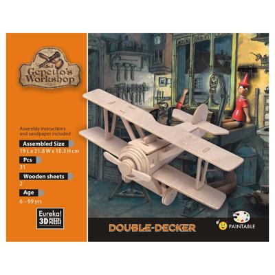 Eureka Gepetto&apos;s workshop houten bouwpakket 3d - dubbeldekker