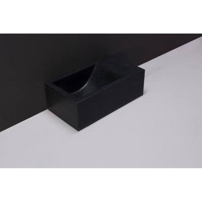Fontein Forzalaqua Venetia XS Graniet Gezoet Met Kraangat Rechts 29x16x10 cm Forzalaqua