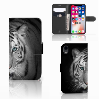 Apple iPhone Xr | Telefoonhoesje | Met pasjeshouder | Tijger