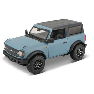 Modelauto/speelgoedauto Ford Bronco Badlands - blauw - schaal 1:24/18 x 8 x 7 cm