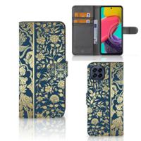Samsung Galaxy M53 Hoesje Beige Flowers