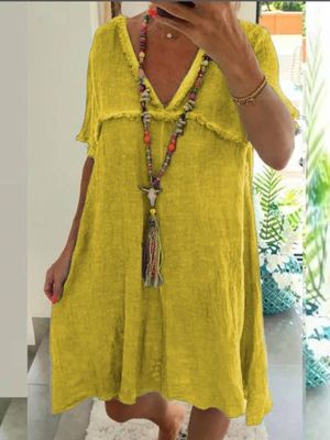 Katoen mix Gewoontjes Jurken Katoen mix Gewoontjes Jurken