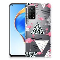 Xiaomi Mi 10T | 10T Pro | TPU Hoesje | Flamingo Triangle