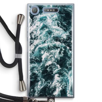 Zee golf: Sony Xperia XZ1 Transparant Hoesje met koord