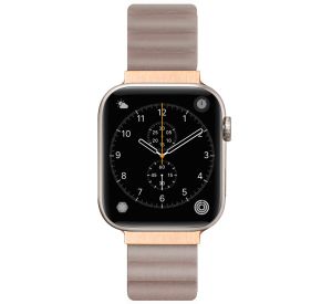 LAUT Novi Leather Loop Apple Watch 42mm / 44mm / 45mm / 49mm beige - LAWLNLBE