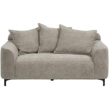 Bank Elsa 2-zits - stof Eden- taupe