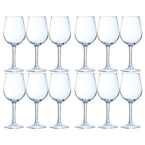 12x Luxe wijnglazen voor witte wijn 270 ml