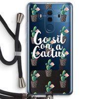 Cactus quote: Huawei Mate 10 Pro Transparant Hoesje met koord
