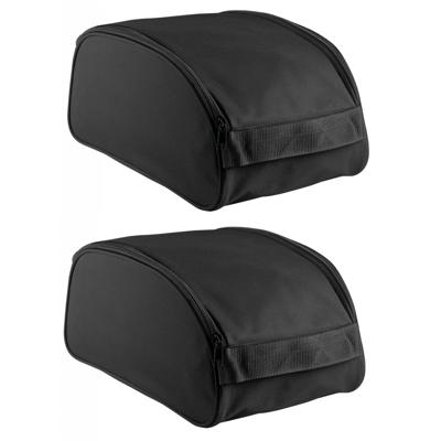 PROACT Schoenentas reizen - 2x - 9L - 35 x 19 x 16 cm - zwart - polyester - schoenen opbergen