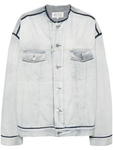 Maison Margiela veste en jean à bords contrastants - Bleu