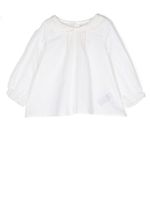 Bonpoint blouse bordée de dentelle - Tons neutres
