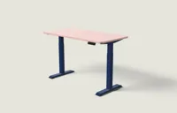 Desktronic HomeOne bureau Diepblauw / Zachtroze / 140x70 cm