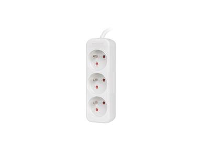 LANBERG VERLENGKABEL 1,5M ZWART, 3X 230V NL