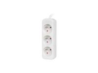 LANBERG VERLENGKABEL 1,5M ZWART, 3X 230V NL
