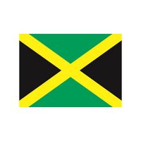 10x Vlag Jamaica stickers 10 cm