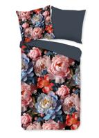 Good Morning Dekbedovertrek "pioenrozen/ bloemen" - Multi - (155x220 cm) - Katoen