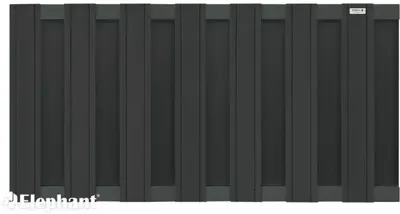 Elephant composiet schutting WPC antraciet design 180x93cm