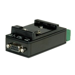 ROLINE Converter RS232 to RS422/485, with Isolation, for DIN Rail Zwart