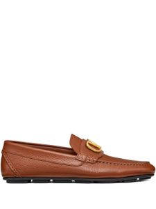 Valentino Garavani mocassins VLogo Signature en cuir - Marron