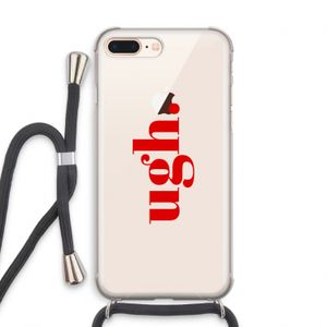 Ugh: iPhone 7 PLUS Transparant Hoesje met koord