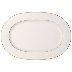 Villeroy & Boch Anmut Gold Serveerplateau Porselein Goud, Wit Ovaal