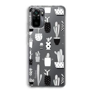Cactusmotief: Xiaomi Redmi Note 10 Pro Transparant Hoesje