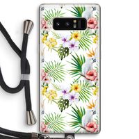 Gele kuif: Samsung Galaxy Note 8 Transparant Hoesje met koord