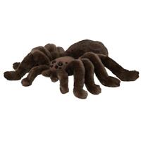Nature Planet Knuffeldier Tarantula spin - zachte pluche stof - veel details - bruin - 16 cm
