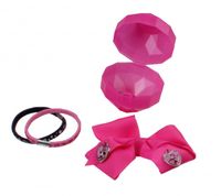 Slammer diamant Disney Minni Mouse haaraccessoires 5 cm 4 delig - thumbnail