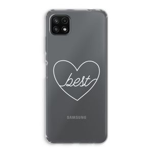 Best heart pastel: Samsung Galaxy A22 5G Transparant Hoesje