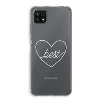 Best heart pastel: Samsung Galaxy A22 5G Transparant Hoesje