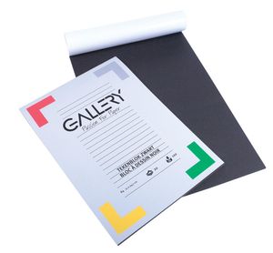 Gallery zwart tekenpapier, ft 21 x 29,7 cm, A4, 120 g m², 20 vel