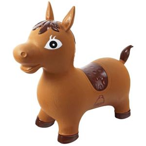 Skippybal paard - bruin - rubber - 60 x 23 x 51 cm