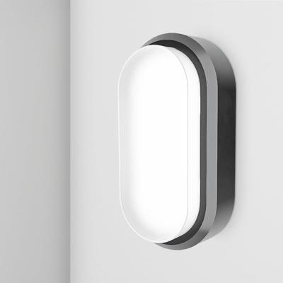 C-Series - LED Plafondlamp zwart ovaal - Wandlamp - Scheepslamp - IP54 - 18 Watt 1830lm - 6500K Daglicht wit - voor binnen en buiten