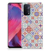 OPPO A93 5G | TPU | Siliconen hoesje | Tiles Color